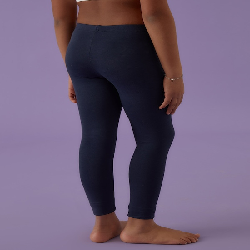 Made in Europe High Quality Comfortable And Breathable Girls Leggings BLUE